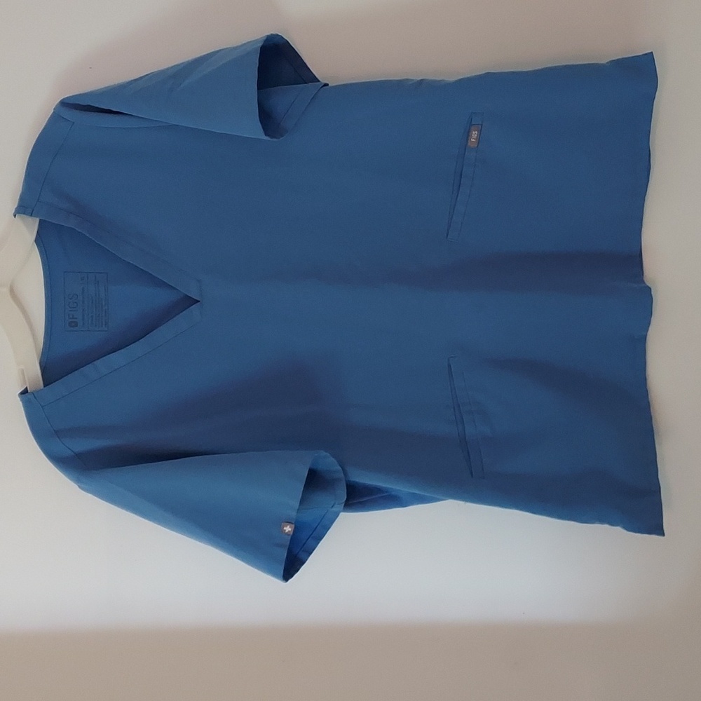 Bundle Of 2    Blue V-Neck Scrub Top - Picture 3 of 10